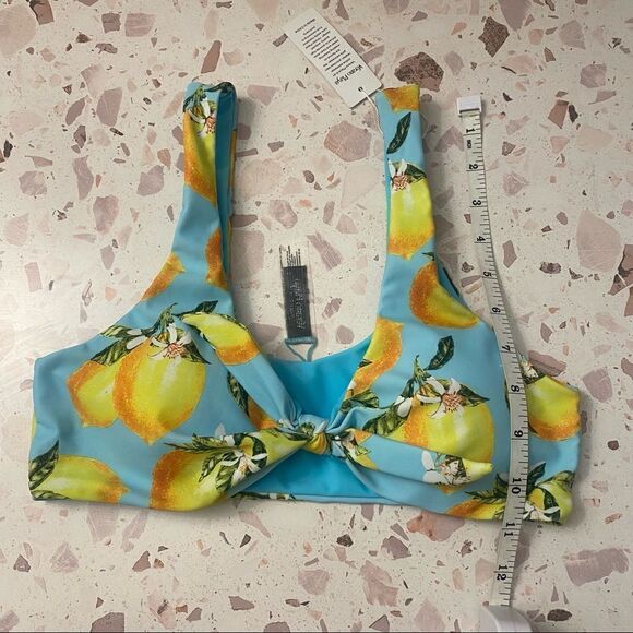 Verano Playa Fruity lemon floral bikini top - Picture 5 of 8